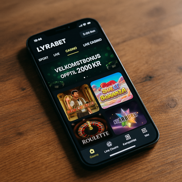 LyraBet - Mobilspilling på Nettbrett og Mobil - Responsivt Design
